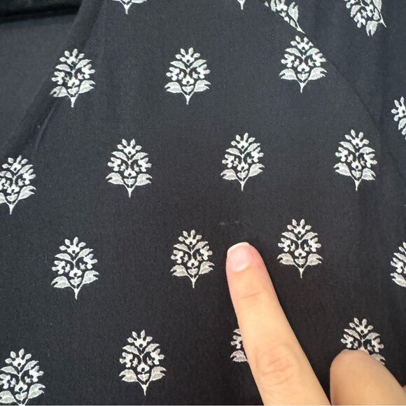 Garnet Hill Black Pocket Detail Drop Waist Shift Dress Women’s Size 8 - Picture 4 of 13